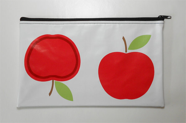 Täschchen (15 x 24) Apfel rot
